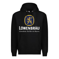 Black lowenbrau Premium Hoodie - SnappyArt
