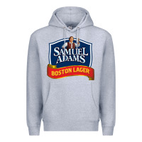 Heather Grey samuel adams Premium Hoodie - SnappyArt