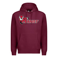 Burgundy cool,marist,red,foxes Premium Hoodie - SnappyArt