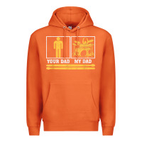 Carrot mens my dad is a drummer your dad not drum player father's day t shirt Premium Hoodie - SnappyArt