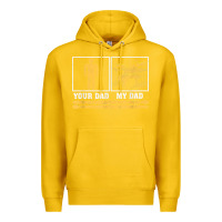 Lemon mens my dad is a drummer your dad not drum player father's day t shirt Premium Hoodie - SnappyArt