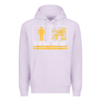 Lilac mens my dad is a drummer your dad not drum player father's day t shirt Premium Hoodie - SnappyArt