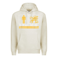 Oatmeal Heather mens my dad is a drummer your dad not drum player father's day t shirt Premium Hoodie - SnappyArt