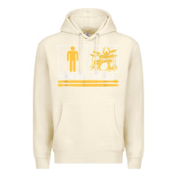 Sandshell mens my dad is a drummer your dad not drum player father's day t shirt Premium Hoodie - SnappyArt