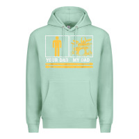 Seafoam mens my dad is a drummer your dad not drum player father's day t shirt Premium Hoodie - SnappyArt