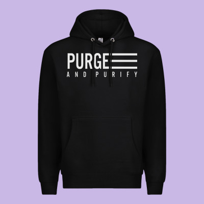 Purge And Purify Graphic Premium Hoodie Designed By Snappyart
