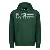 Sports Green Purge And Purify Graphic Premium Hoodie - SnappyArt