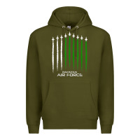 Army Green pakistan air force shirt   pakistani flag men women kids t shirt Premium Hoodie - SnappyArt