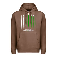 Chestnut pakistan air force shirt   pakistani flag men women kids t shirt Premium Hoodie - SnappyArt