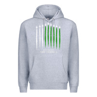 Heather Grey pakistan air force shirt   pakistani flag men women kids t shirt Premium Hoodie - SnappyArt