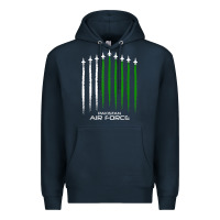 Navy pakistan air force shirt   pakistani flag men women kids t shirt Premium Hoodie - SnappyArt