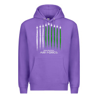 Purple pakistan air force shirt   pakistani flag men women kids t shirt Premium Hoodie - SnappyArt