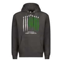 Smoke pakistan air force shirt   pakistani flag men women kids t shirt Premium Hoodie - SnappyArt