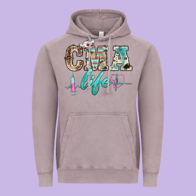 Western Nurse Cma Life Vintage Hoodie Designed By Barkaloodesign