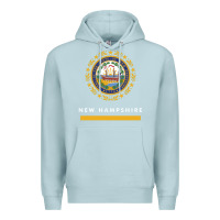 Blue Mist new hampshire state flag new Premium Hoodie - SnappyArt