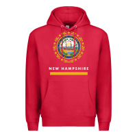 Cardinal new hampshire state flag new Premium Hoodie - SnappyArt