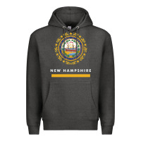 Charcoal Heather new hampshire state flag new Premium Hoodie - SnappyArt