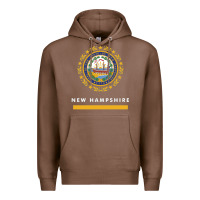 Chestnut new hampshire state flag new Premium Hoodie - SnappyArt