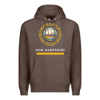 Coffee new hampshire state flag new Premium Hoodie - SnappyArt