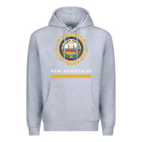 Heather Grey new hampshire state flag new Premium Hoodie - SnappyArt