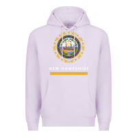 Lilac new hampshire state flag new Premium Hoodie - SnappyArt