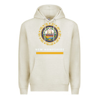 Oatmeal Heather new hampshire state flag new Premium Hoodie - SnappyArt