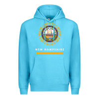 New Hampshire State Flag New Premium Hoodie | Teevron
