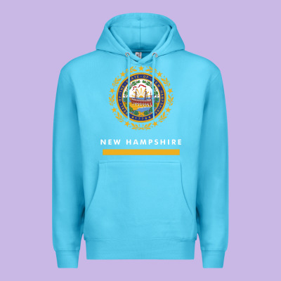 New Hampshire State Flag New Premium Hoodie Designed By Snappyart