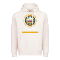 Pale Pink new hampshire state flag new Premium Hoodie - SnappyArt