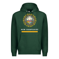 Sports Green new hampshire state flag new Premium Hoodie - SnappyArt