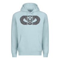 Blue Mist Air Force Civil Engineer Badge Premium Hoodie - SnappyArt