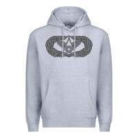 Heather Grey Air Force Civil Engineer Badge Premium Hoodie - SnappyArt