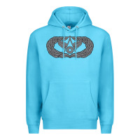 Ocean Blue Air Force Civil Engineer Badge Premium Hoodie - SnappyArt