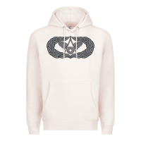 Pale Pink Air Force Civil Engineer Badge Premium Hoodie - SnappyArt