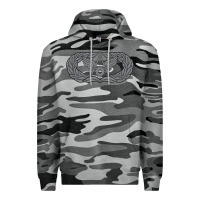 Slate Camo Air Force Civil Engineer Badge Premium Hoodie - SnappyArt