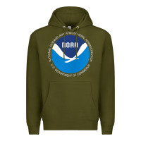 Army Green noaa national oceanic and atmospheric administrati Premium Hoodie - SnappyArt