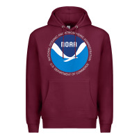 Burgundy noaa national oceanic and atmospheric administrati Premium Hoodie - SnappyArt