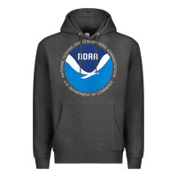 Charcoal Heather noaa national oceanic and atmospheric administrati Premium Hoodie - SnappyArt