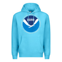 Ocean Blue noaa national oceanic and atmospheric administrati Premium Hoodie - SnappyArt