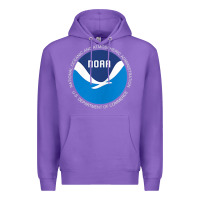 Purple noaa national oceanic and atmospheric administrati Premium Hoodie - SnappyArt