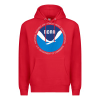 Red noaa national oceanic and atmospheric administrati Premium Hoodie - SnappyArt