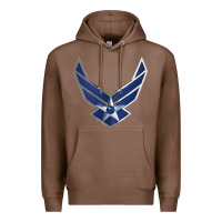 Chestnut US Air Force USAF Premium Hoodie - SnappyArt