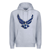 Heather Grey US Air Force USAF Premium Hoodie - SnappyArt