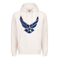 Pale Pink US Air Force USAF Premium Hoodie - SnappyArt