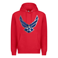 Red US Air Force USAF Premium Hoodie - SnappyArt