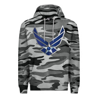Slate Camo US Air Force USAF Premium Hoodie - SnappyArt