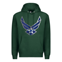 Sports Green US Air Force USAF Premium Hoodie - SnappyArt
