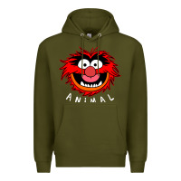 Army Green Muppets Animal Premium Hoodie - SnappyArt