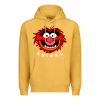 Mustard Muppets Animal Premium Hoodie - SnappyArt