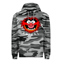 Slate Camo Muppets Animal Premium Hoodie - SnappyArt